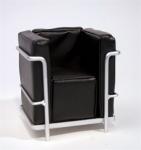 Horsman - Urban Environment for 12" dolls - Modern Chair - Black Highly detailed chrome plated metal frame and leatherette seat.